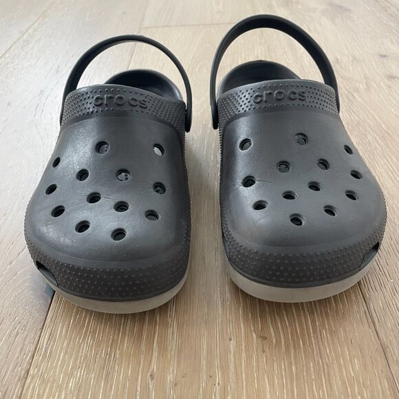 Crocs Shoes Unisex Women 8 Men 6 Classic Clog Dark Chocolate Brown Tan - Picture 9 of 11